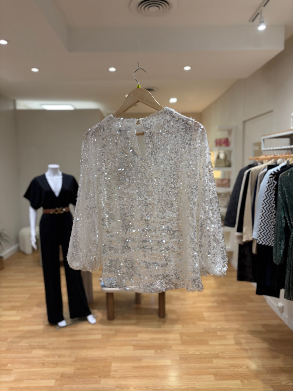 Haut à paillettes Zara