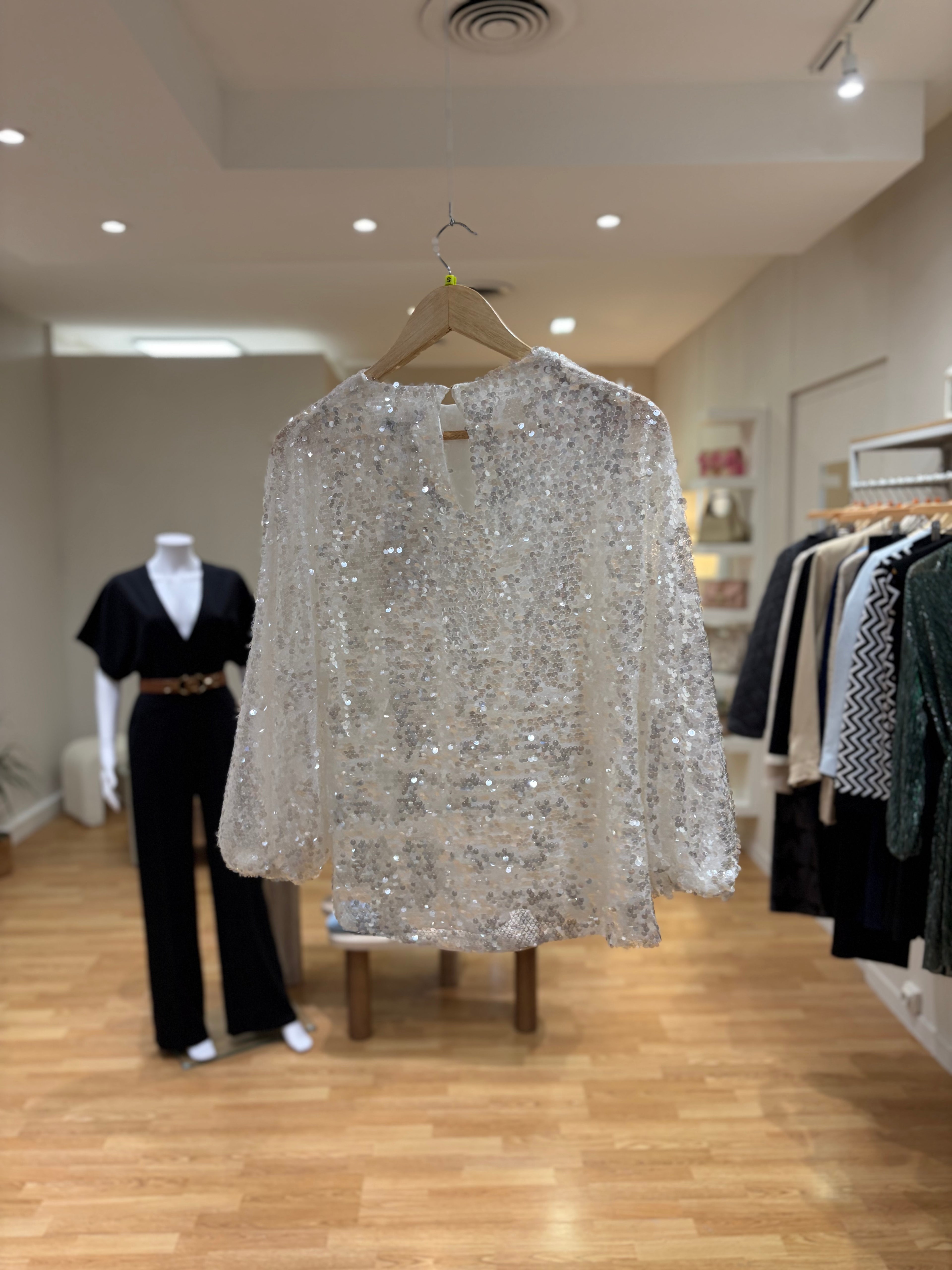 Haut à paillettes Zara