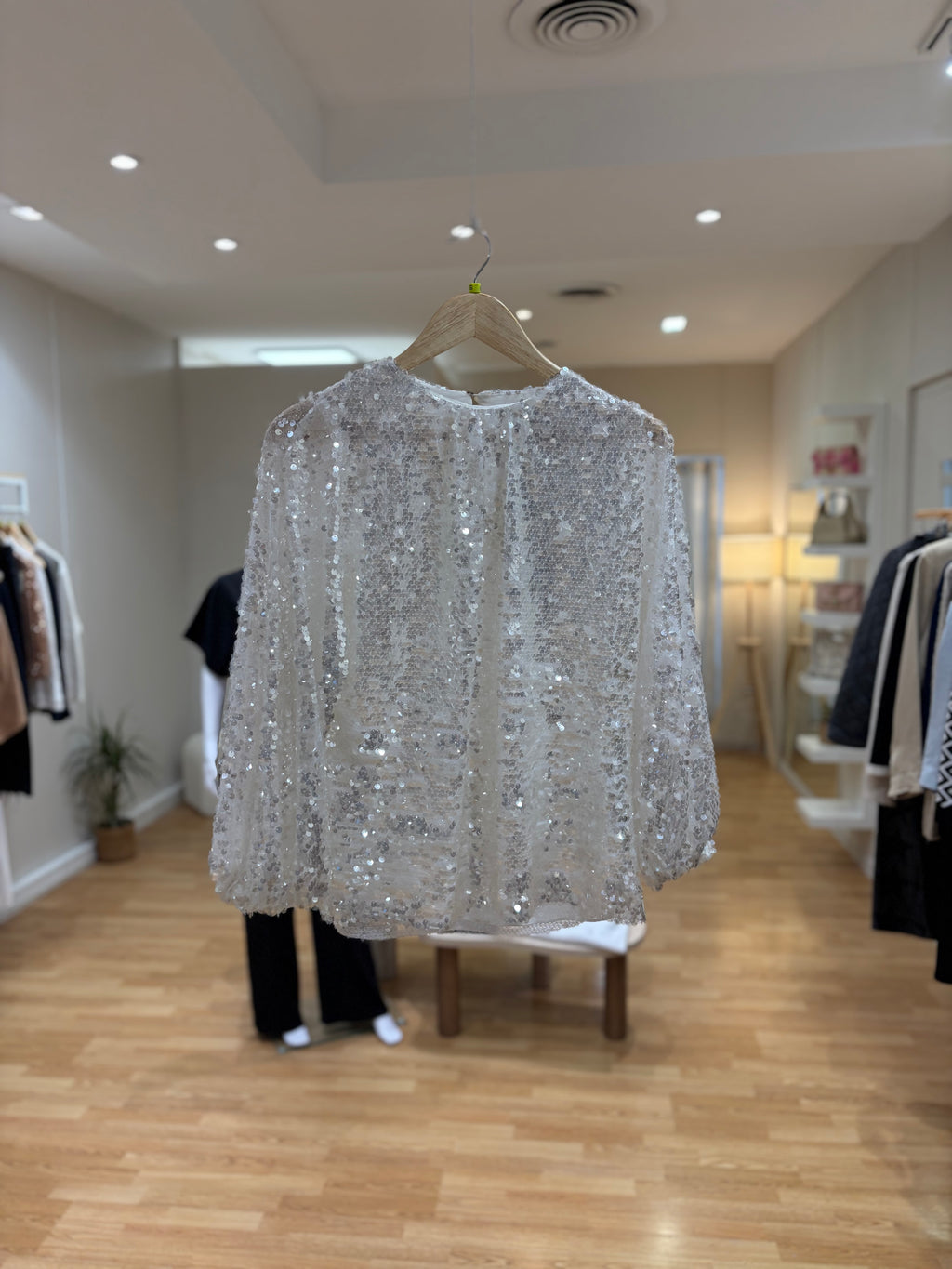 Haut à paillettes Zara